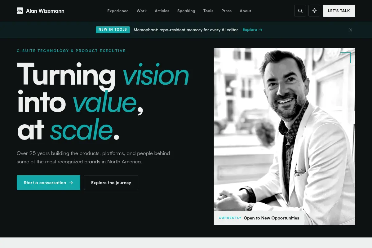 Alan Wizemann — C-Suite Technology & Product Executive