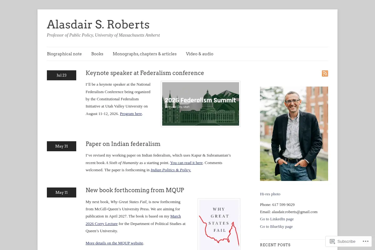 Alasdair S. Roberts