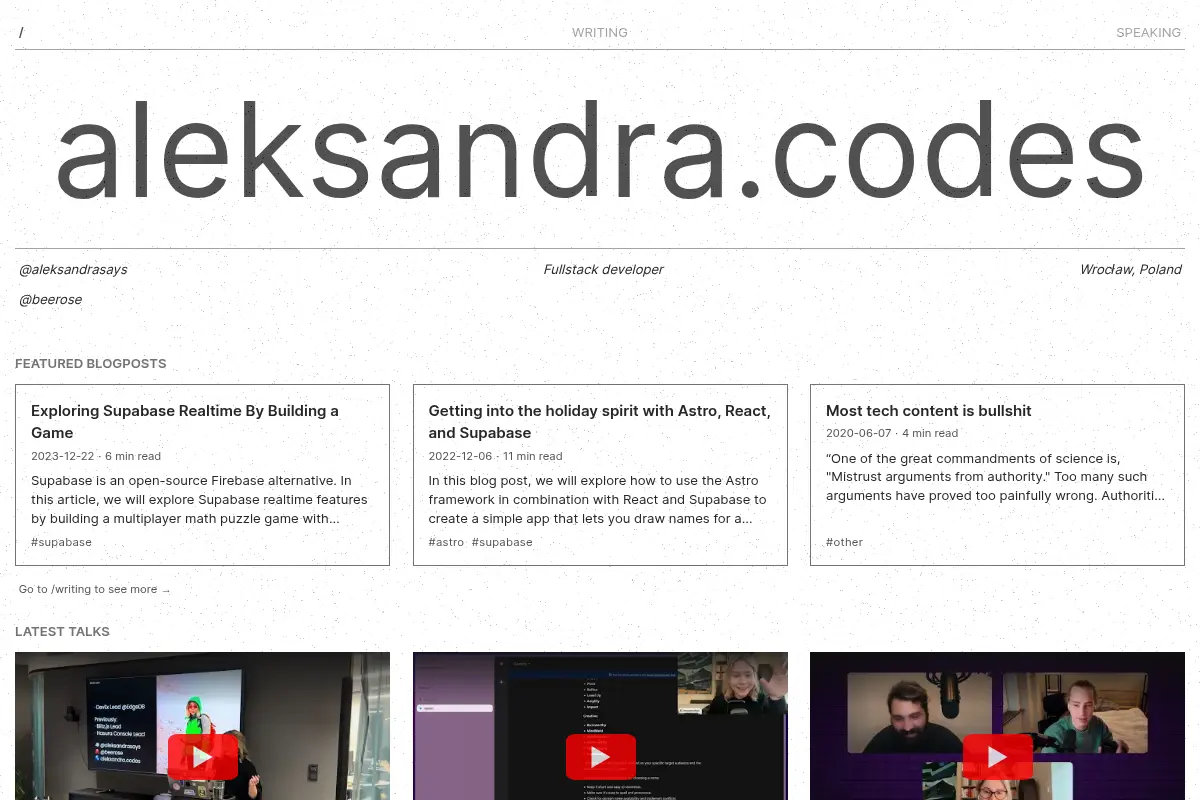 aleksandra.codes