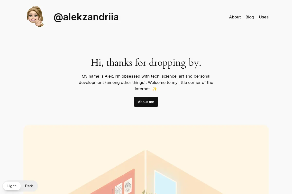 Alekzandriia – Scientist turned Web designer & developer