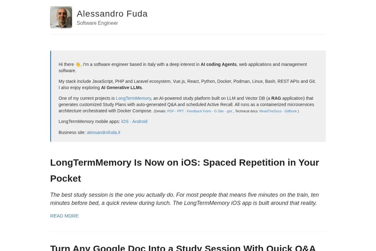 Alessandro Fuda – Software Engineer
