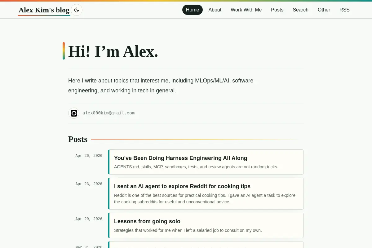 Alex Kim's blog
