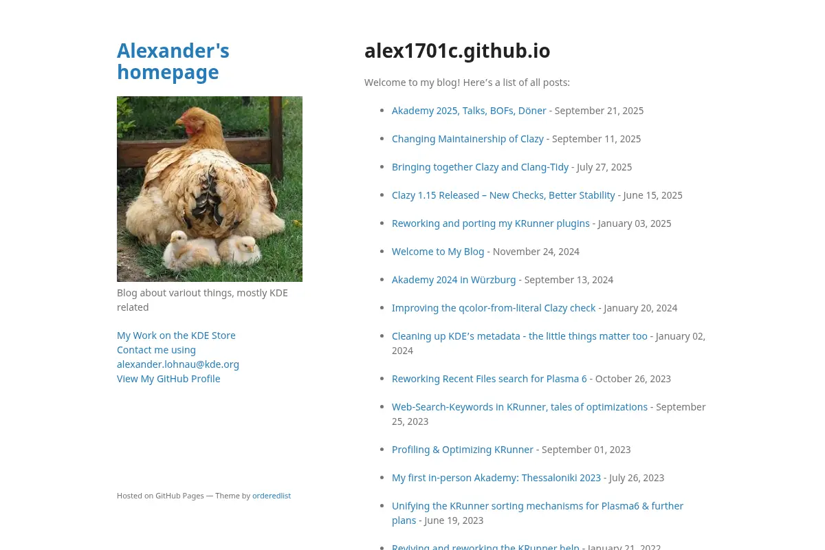 Home | Alexander’s homepage