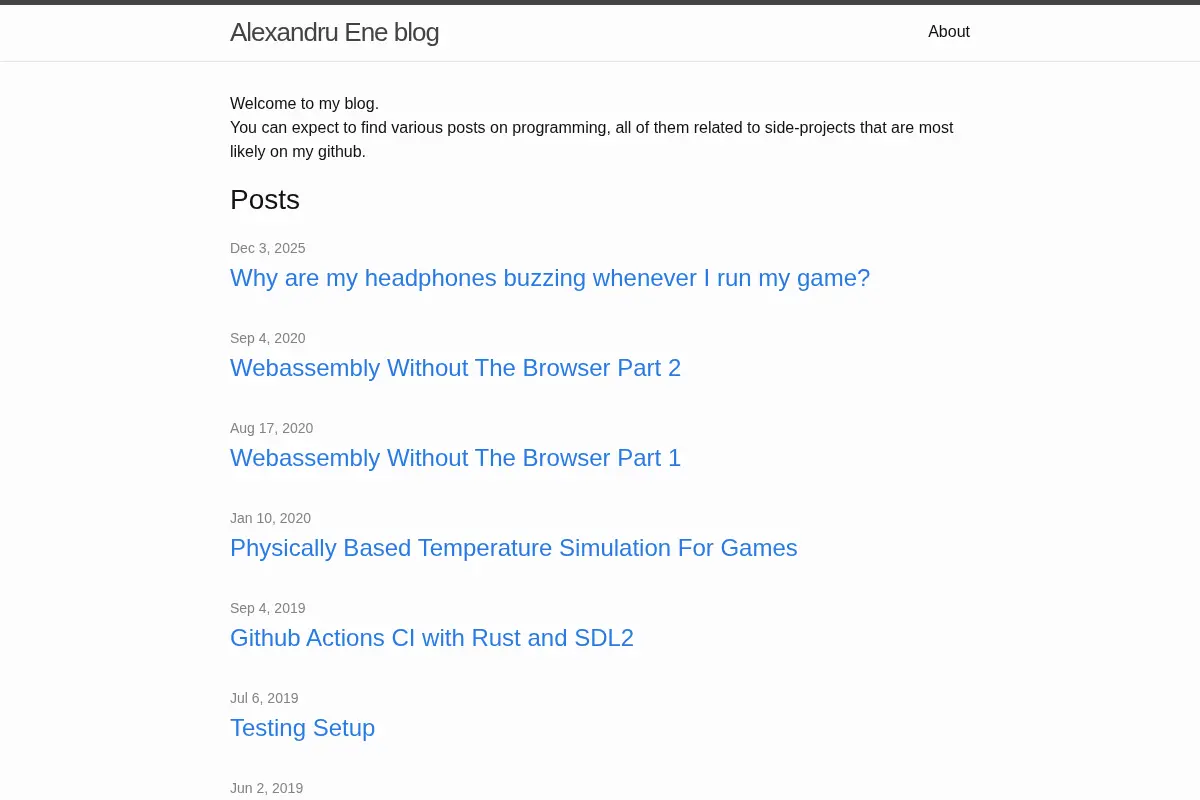Alexandru Ene blog