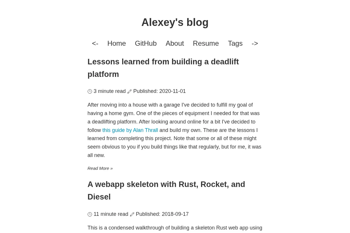 Alexey's blog