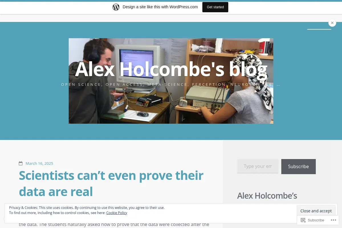 Alex Holcombe's blog