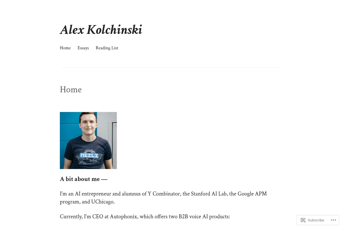 Alex Kolchinski