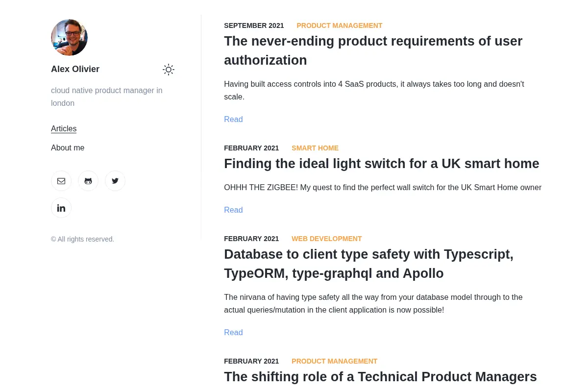 Alex Olivier | Cloud Native Product Manager in London