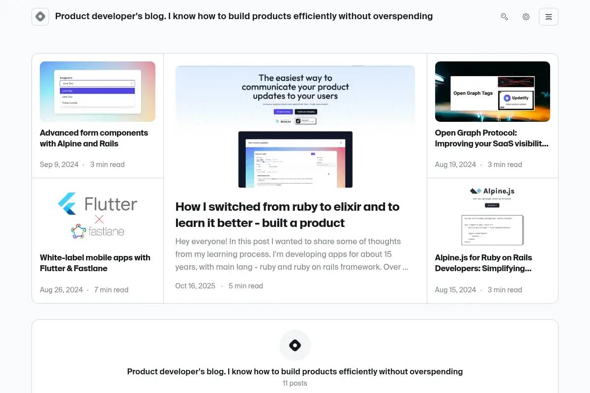 Product developer's blog. I know how to build products efficiently without overspending