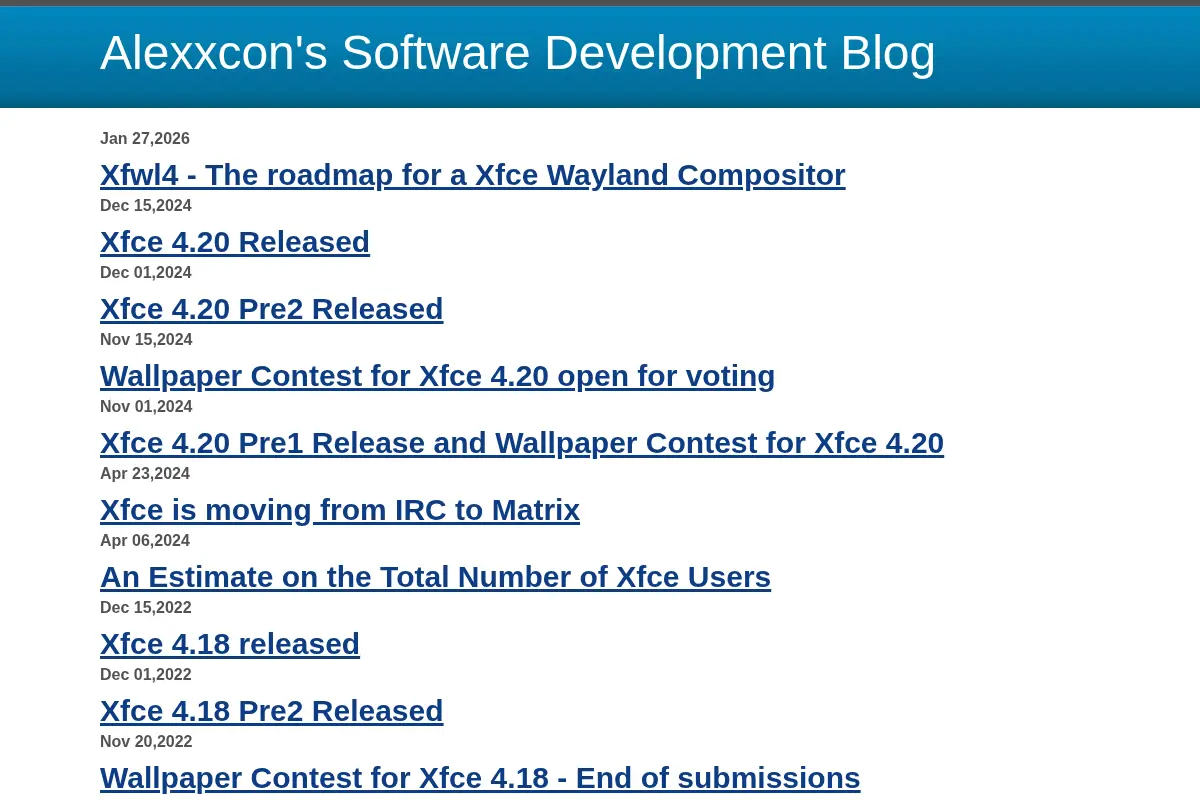 Alexxcon's Software Development Blog