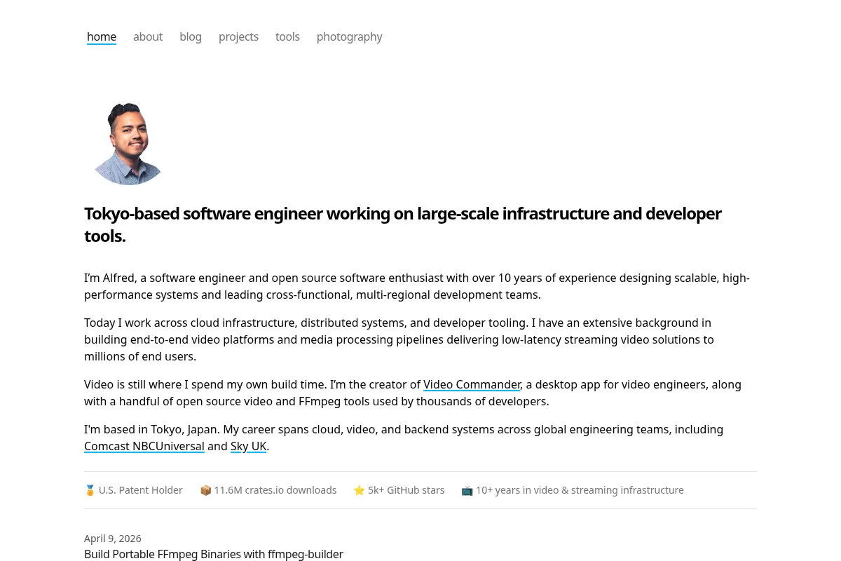 Tokyo Software Engineer | Infrastructure & Developer Tools