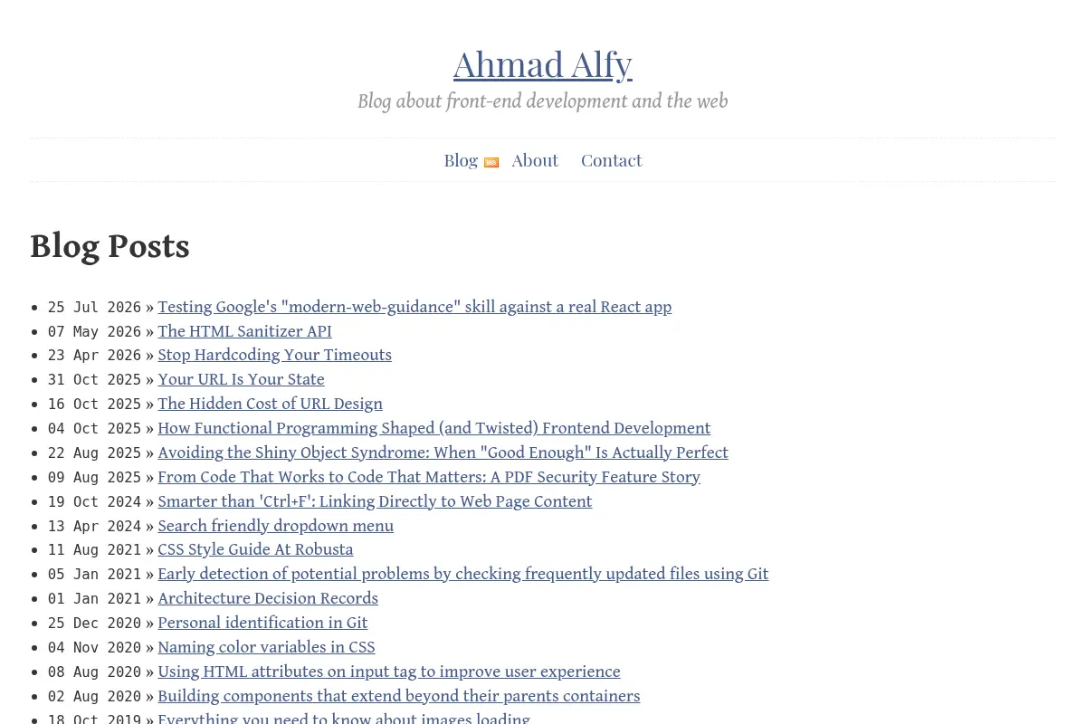 Blog . Ahmad Alfy