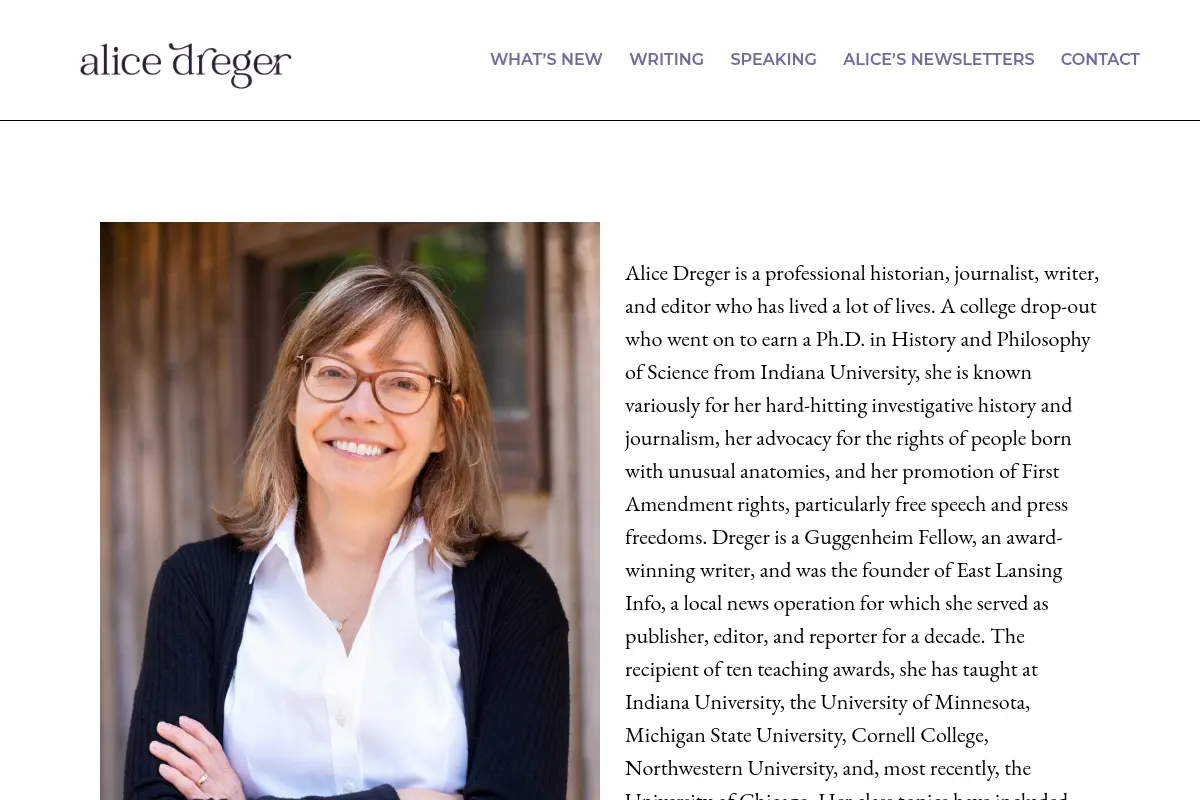 Alice Dreger – Writer | Historian | Journalist