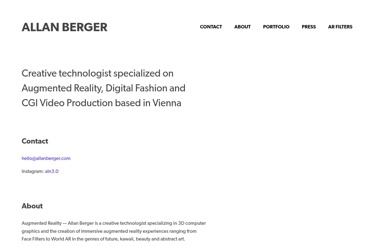 Allan Berger - Creative Technologist