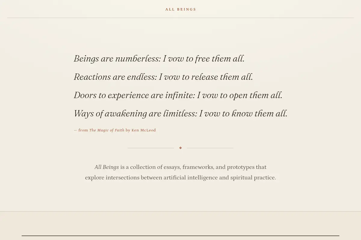 All Beings