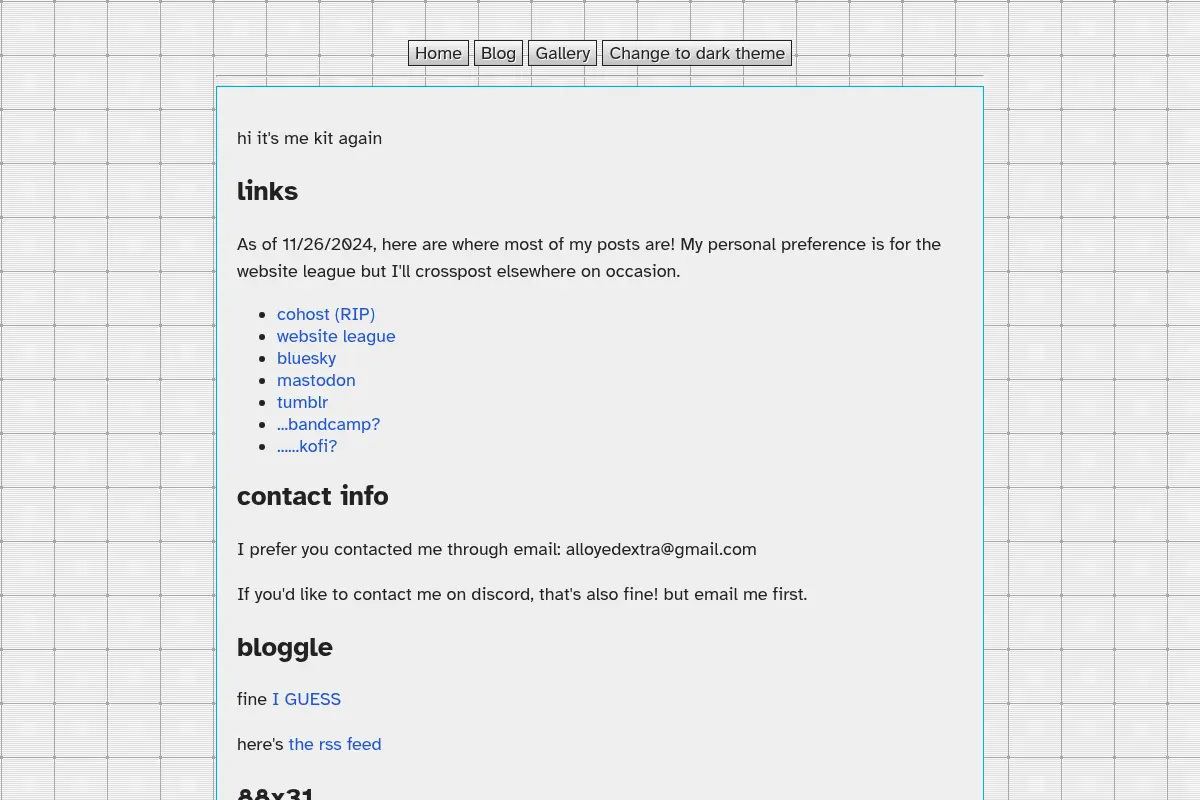 Kit's personal site