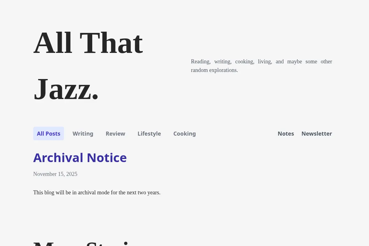 All That Jazz