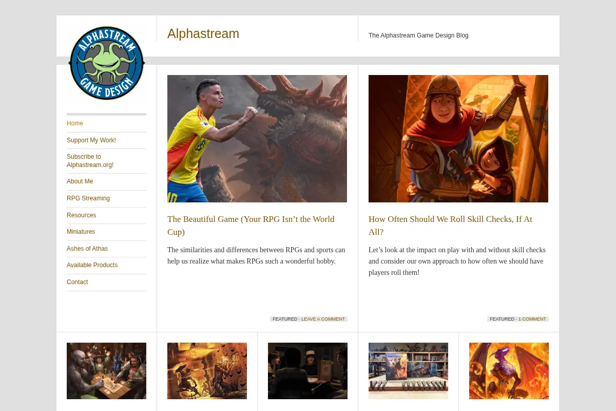 Alphastream Game Design Blog