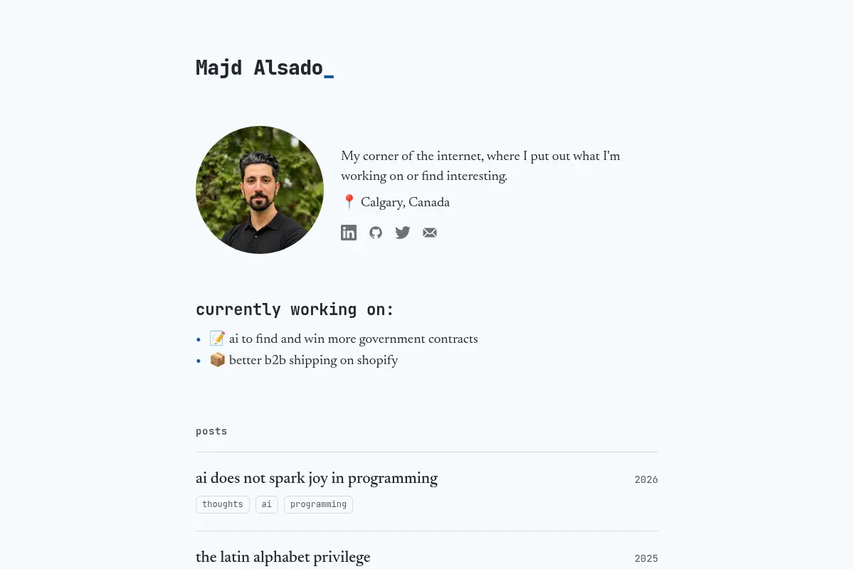 Majd Alsado | Blog