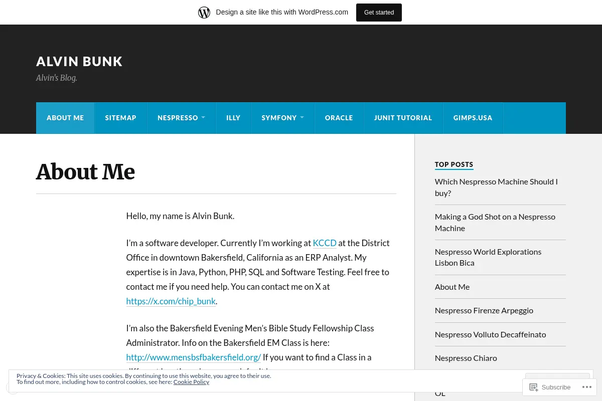 Alvin Bunk's Blog