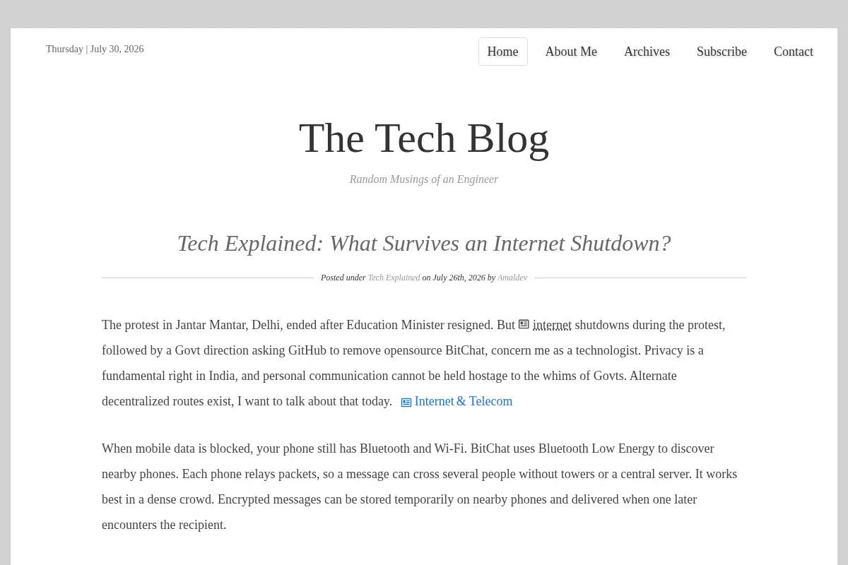 The Tech Blog