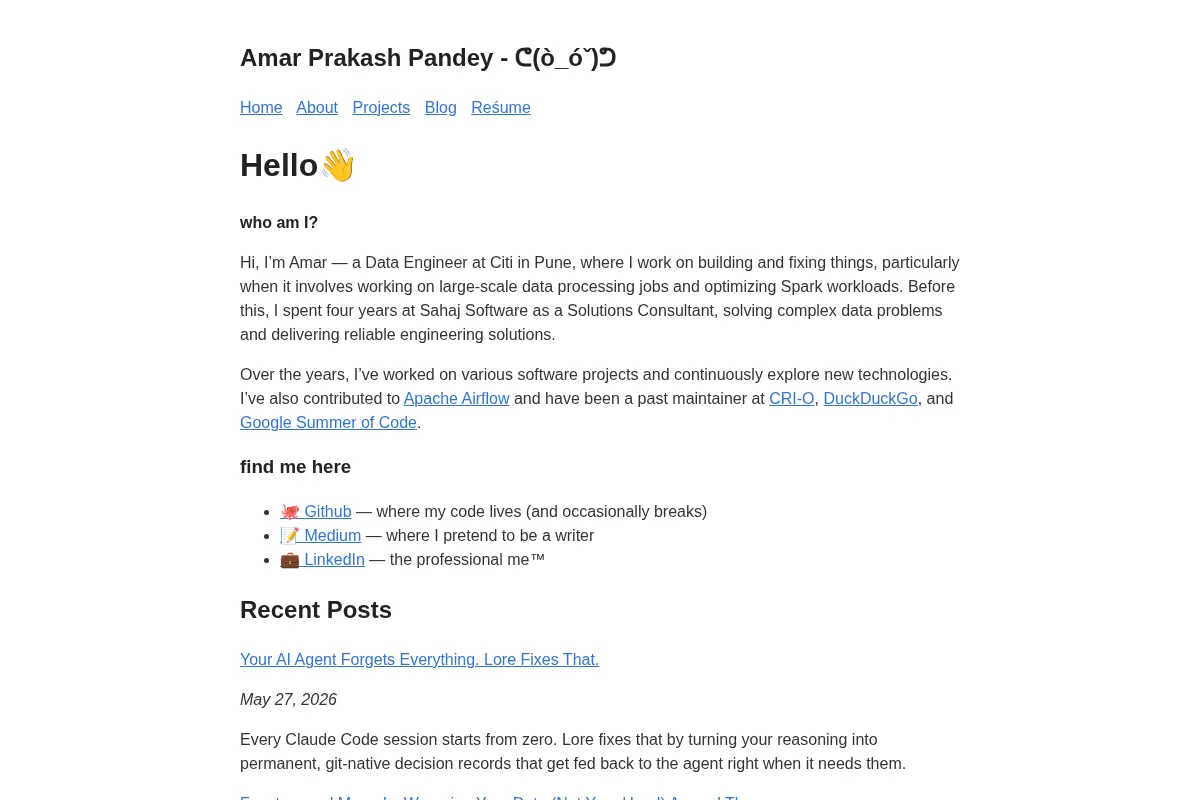 Amar Prakash Pandey