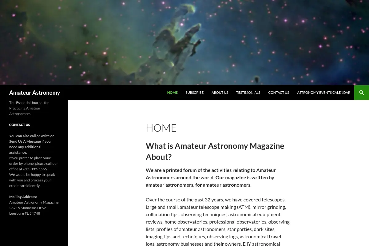 Amateur Astronomy