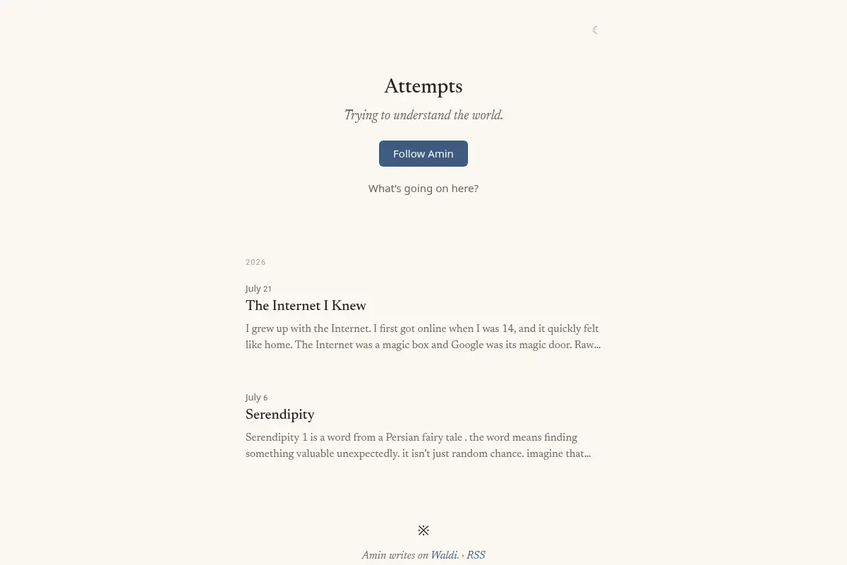 Attempts's blog