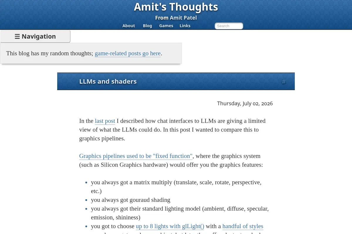 Amit's Thoughts