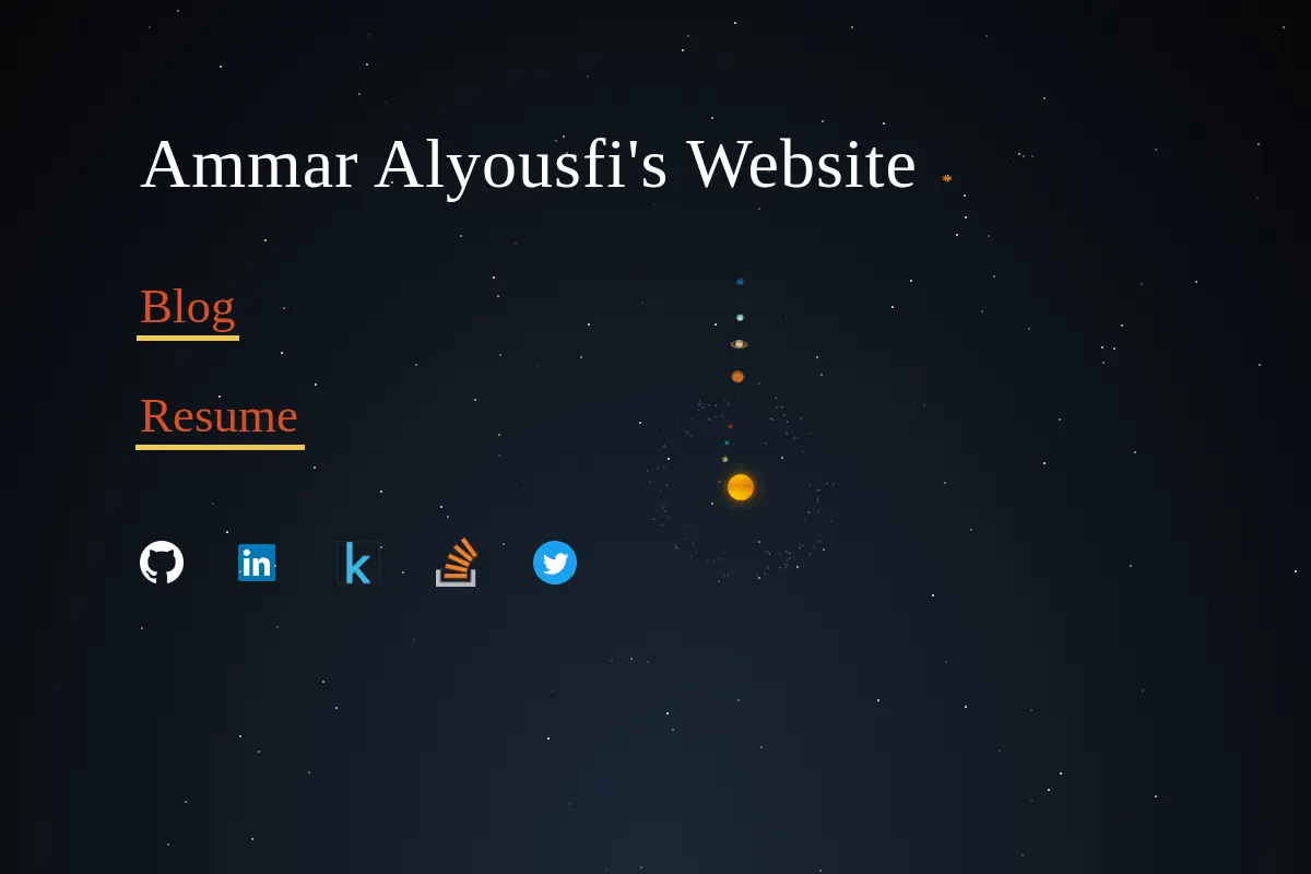 Ammar Alyousfi's Website