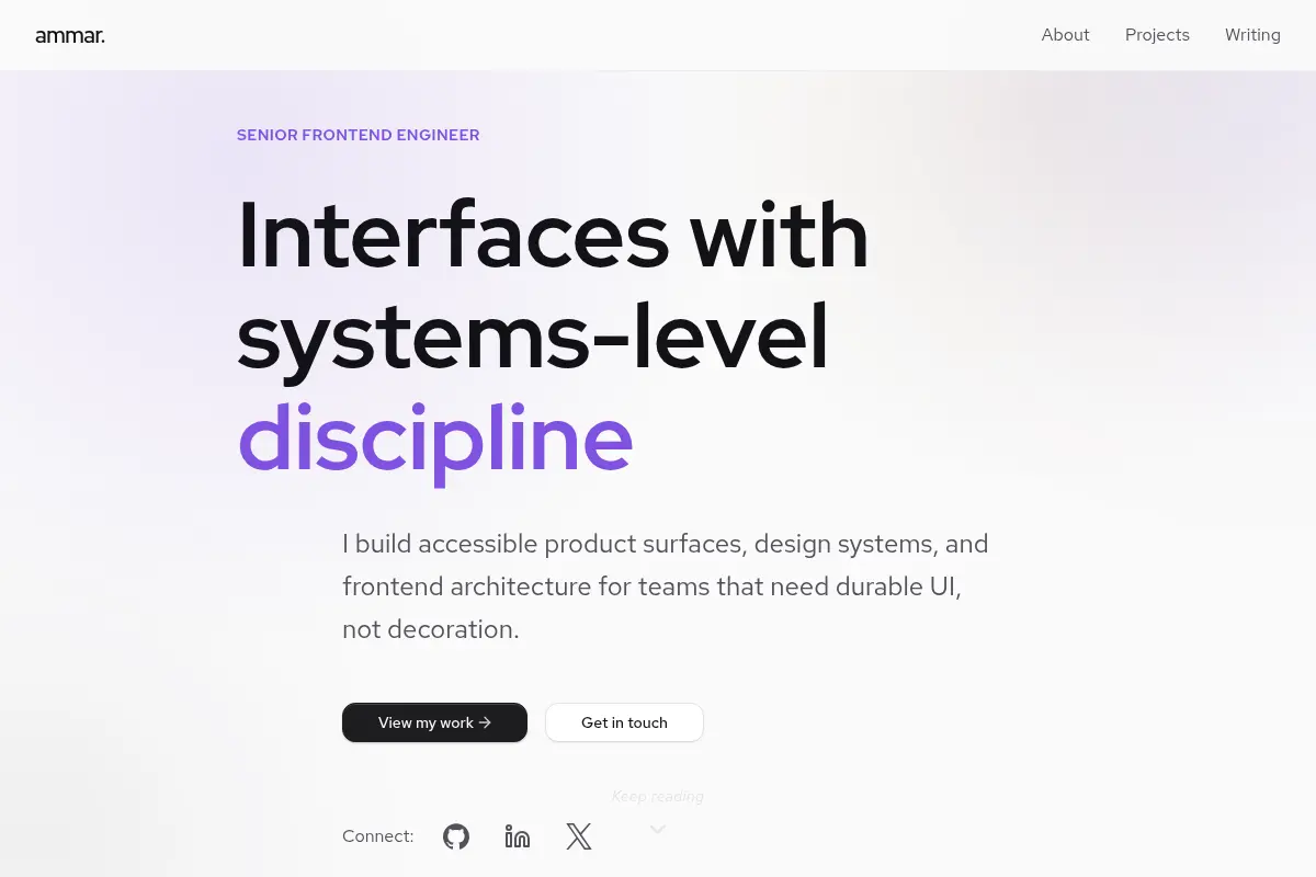Ammar Alakkad | Senior Frontend Engineer