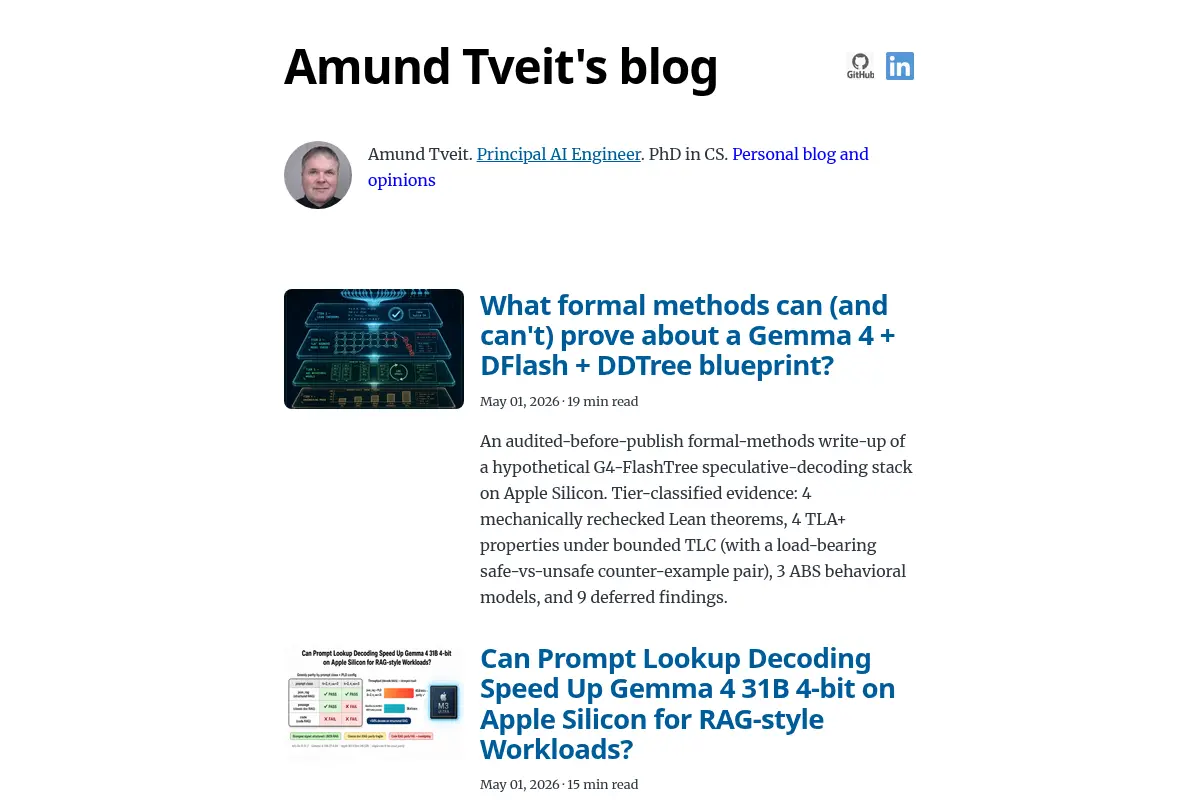 Amund Tveit's blog