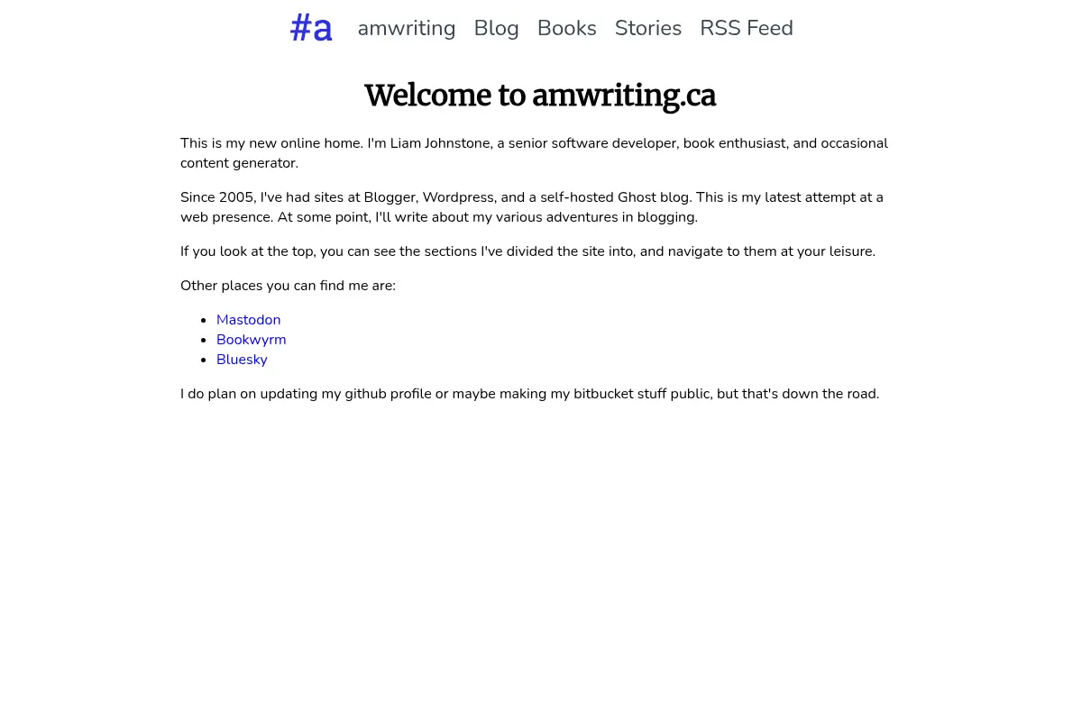 Welcome to amwriting.ca