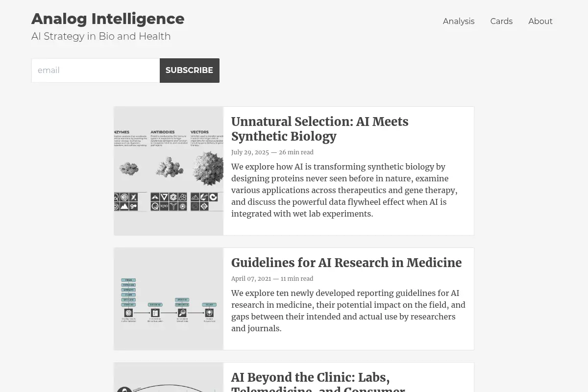 Analog Intelligence