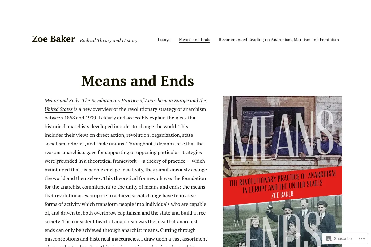 Zoe Baker – Radical Theory and History