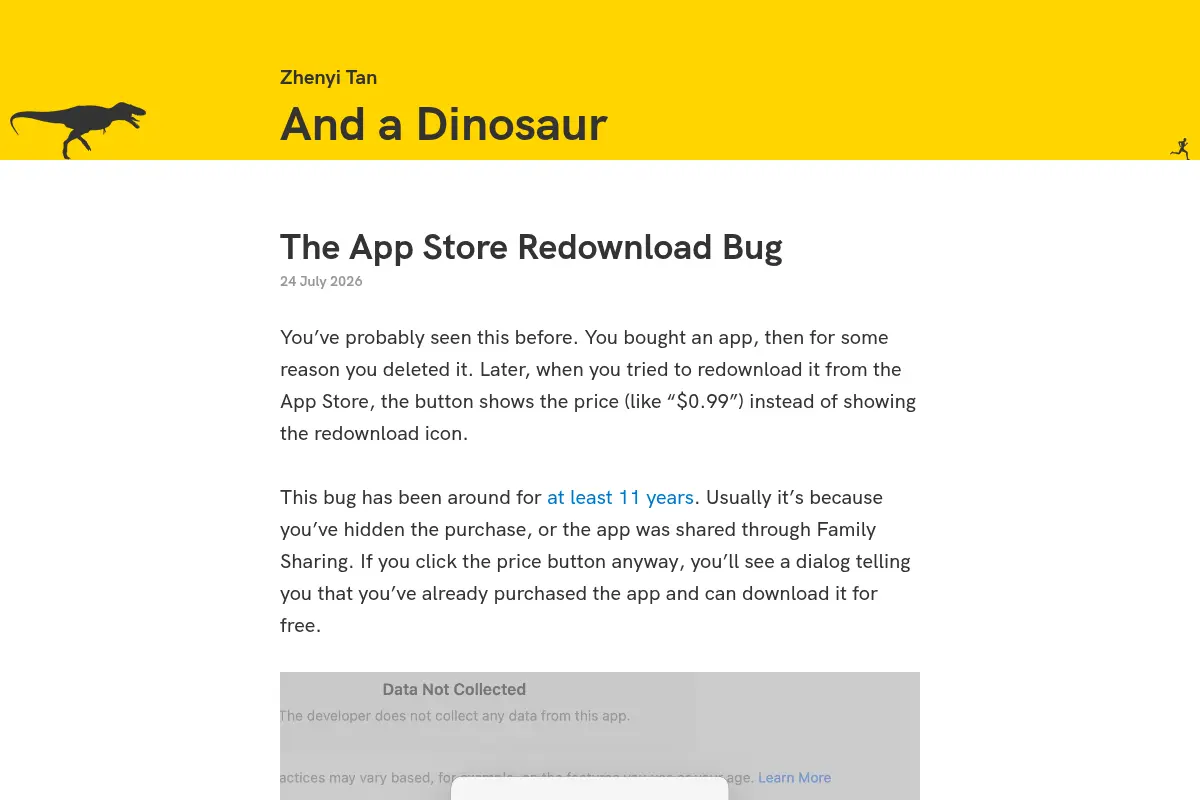 And a Dinosaur