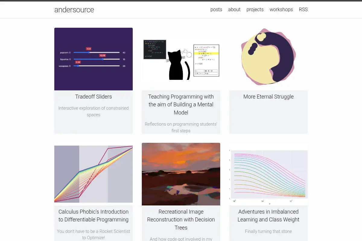 andersource | Experiments and musings