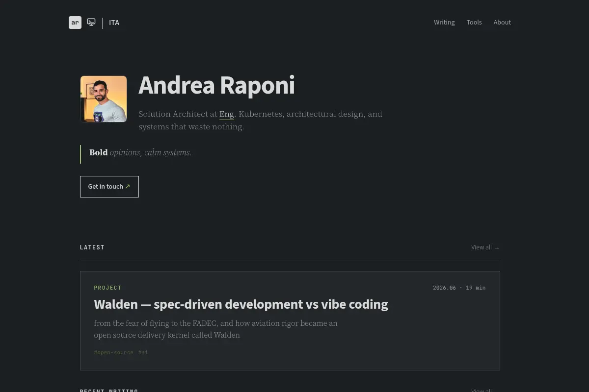 Andrea Raponi - Software Craftsman