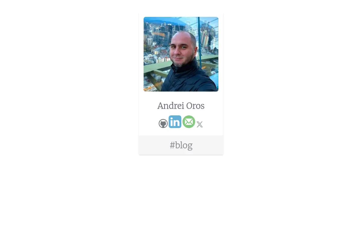 Andrei Oros - Product & Software Engineering