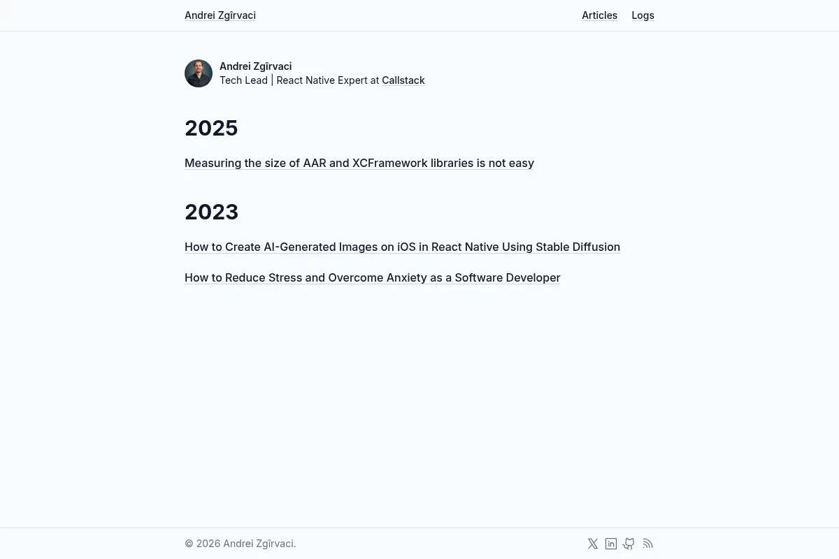Andrei Zgârvaci's Blog