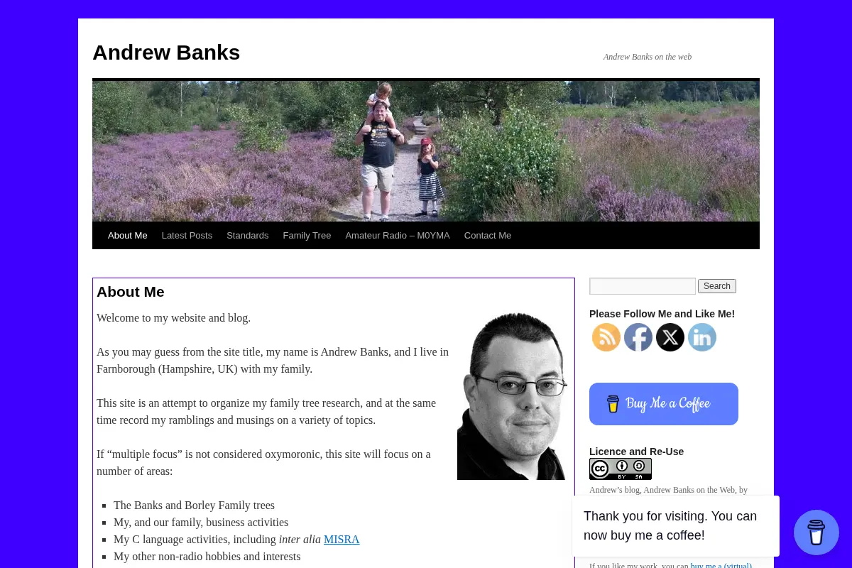 Andrew Banks on the web