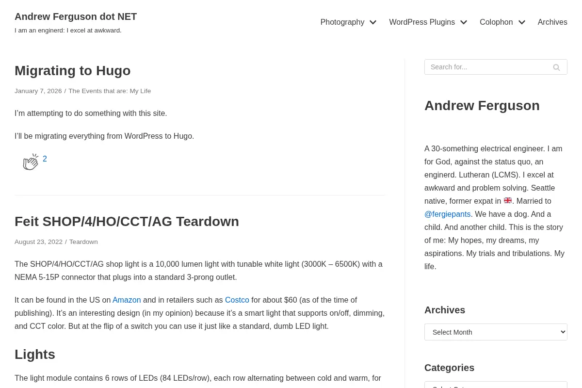 Andrew Ferguson dot NET