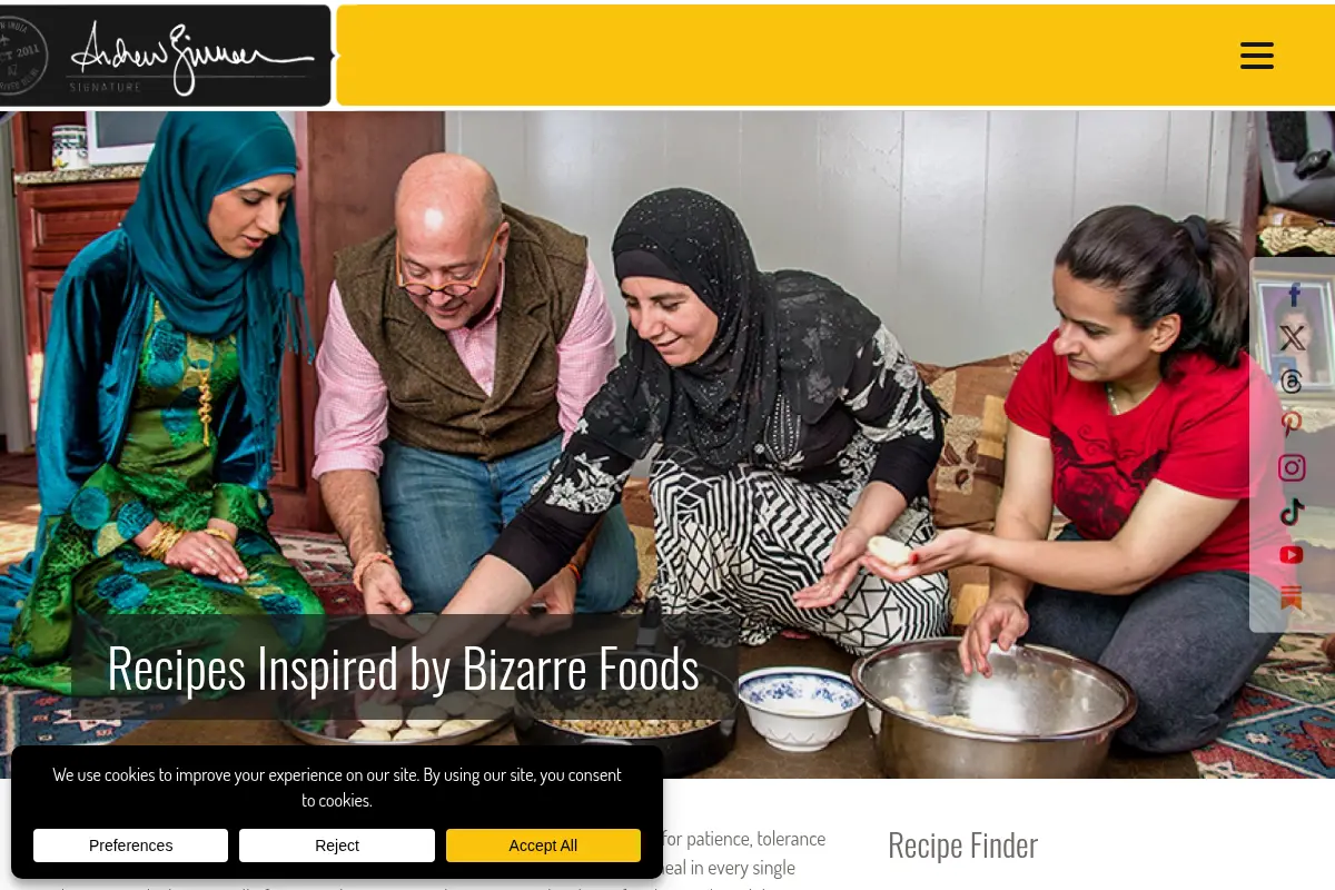 Recipes Inspired by Bizarre Foods - Andrew Zimmern