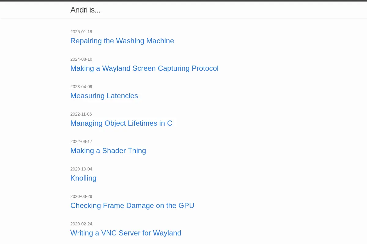 Andri is… | Computer programming and other things I find interesting.