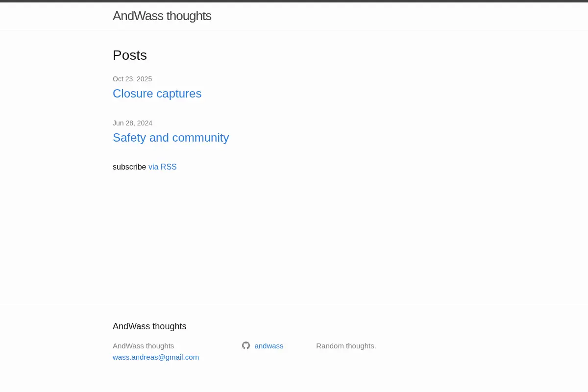 AndWass thoughts