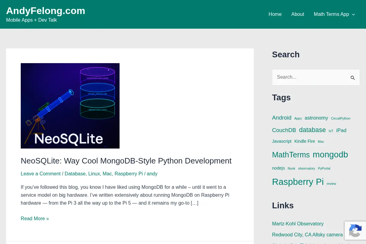 AndyFelong.com – Mobile Apps + Dev Talk