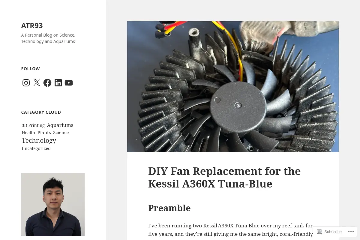 ATR93 – A Personal Blog on Science, Technology and Aquariums