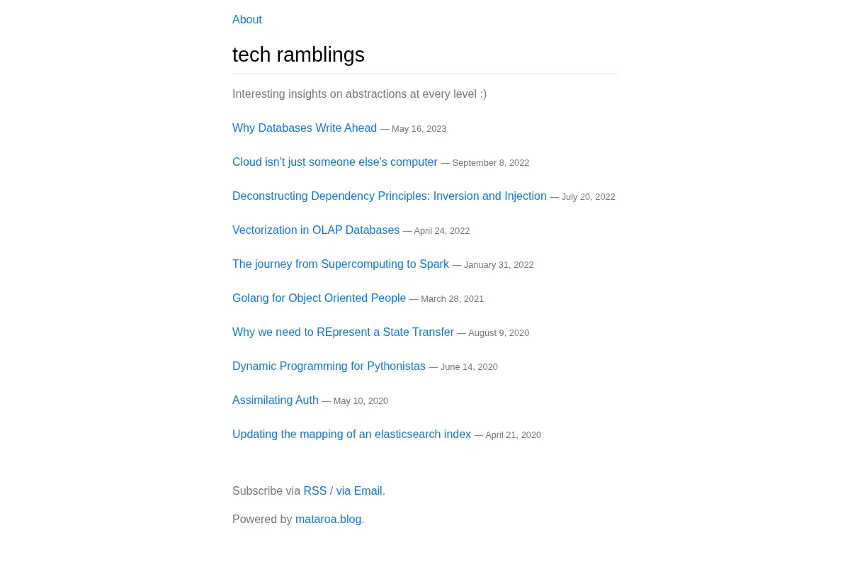 tech ramblings