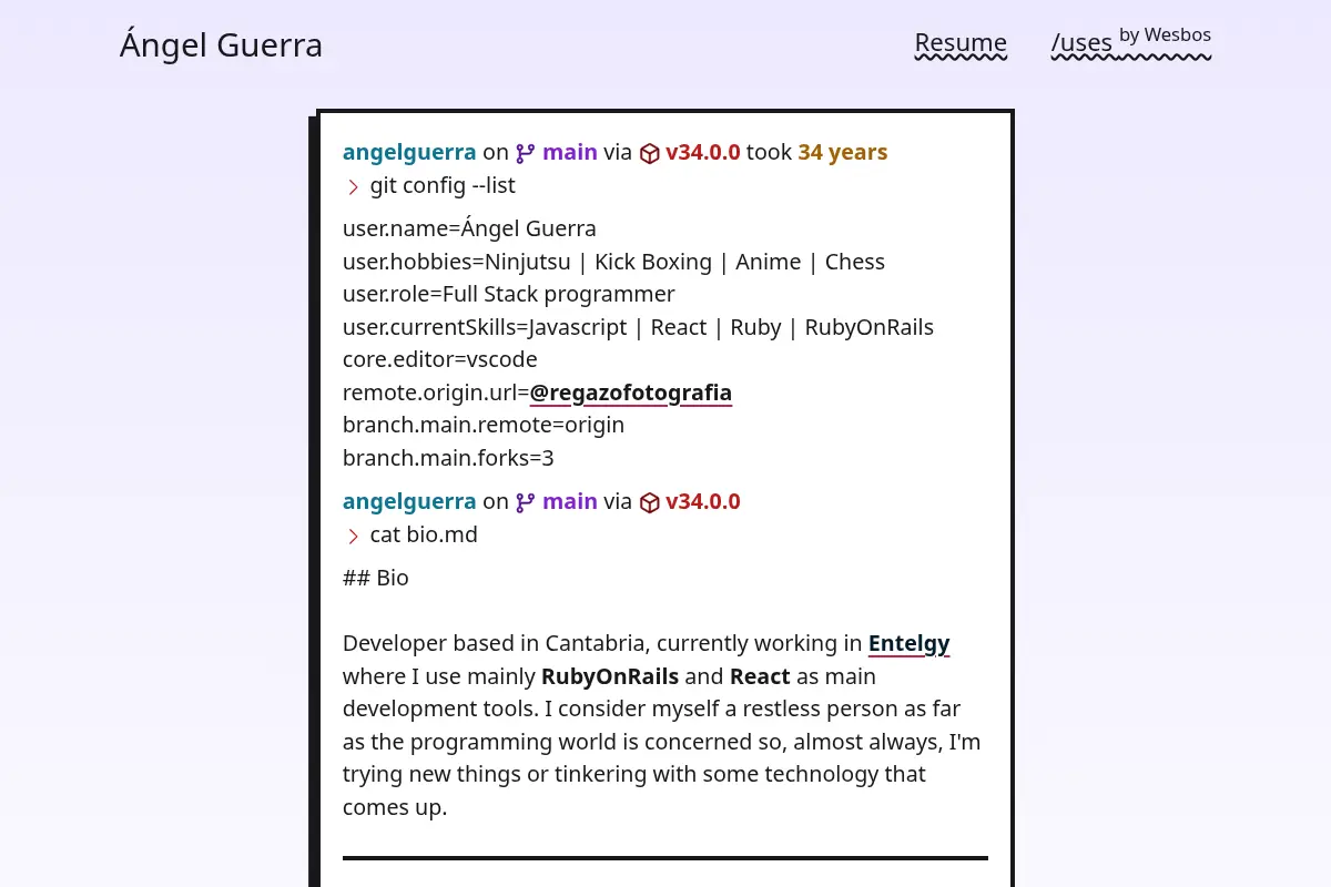 Developer and ninja | Ángel Guerra