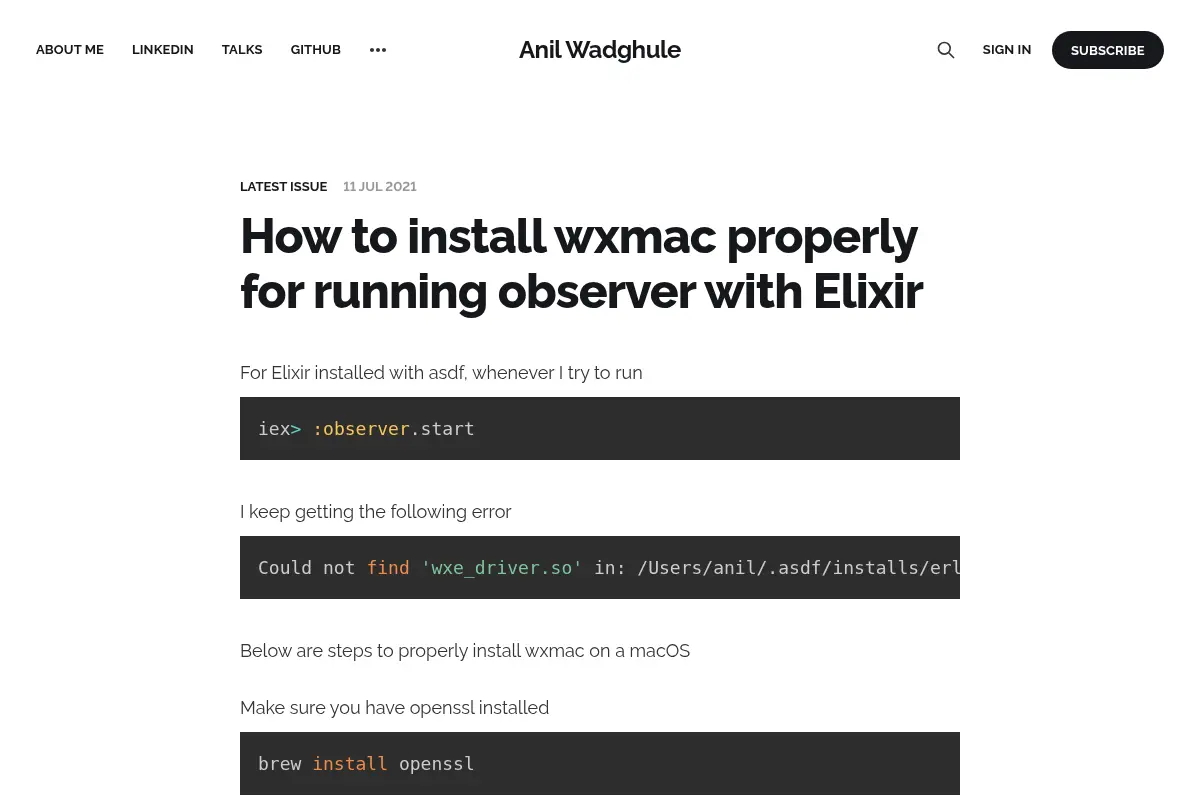 Anil Wadghule - Elixir, Phoenix Software Developer